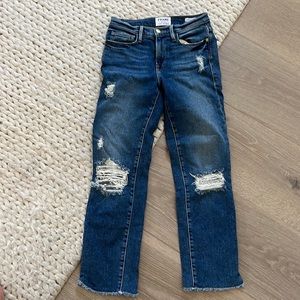 Frame Le Nouveau Straight Leg jean
